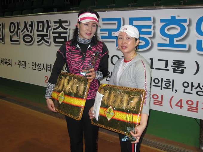 제9회안성맞춤전국동호인테니스대회 국화부입상자