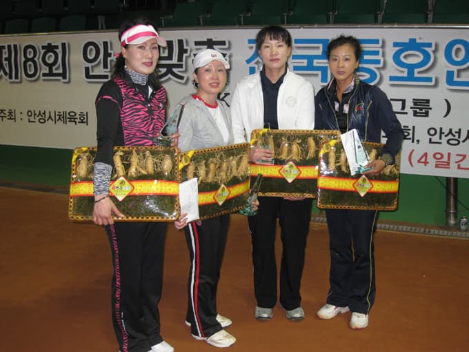 제9회안성맞춤전국동호인테니스대회 국화부입상자